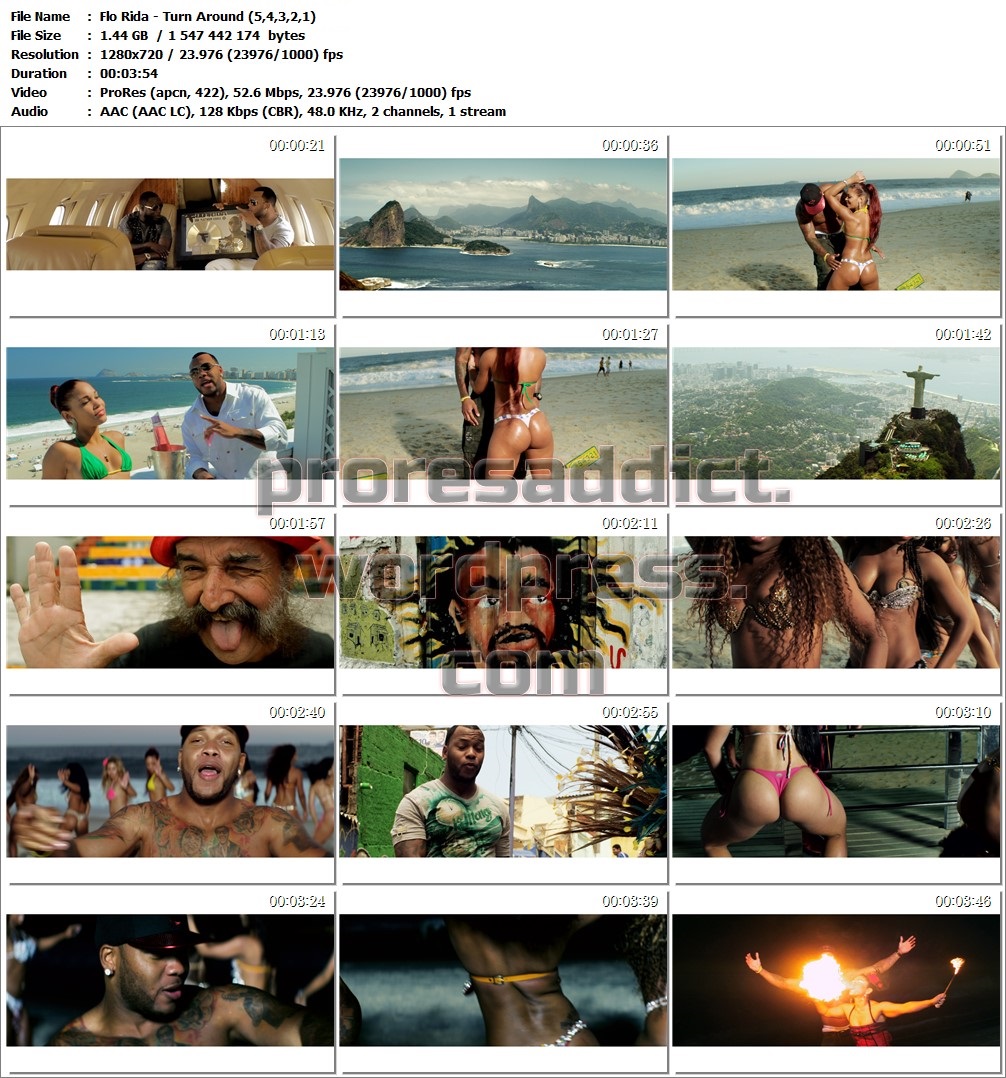 Flo Rida – Turn Around (5,4,3,2,1) – ProRes Addict – The Music